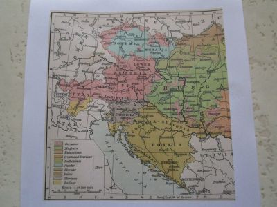 Österrike-Ungern före första världskriget (1911; de östligaste delarna av riket saknas på kartan).
